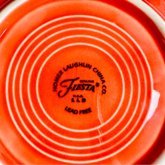 3 Piece Fiesta Persimmon Plates Modern Lead Free - Picture 10 of 11